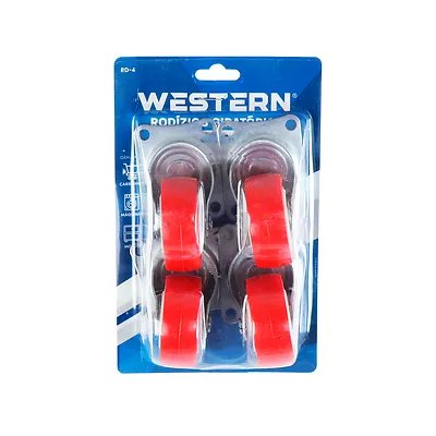 Rodízios Giratório PVC 50mm 4 Peças — imagem 3