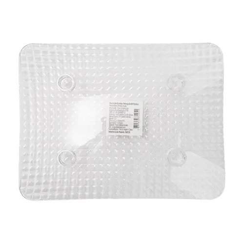 Bandeja Retangular M Plástico PET 31 cm x 24 cm x 4 cm — imagem 2