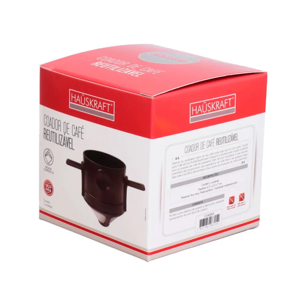Coador Café Inox Portátil Reutilizável — imagem 4