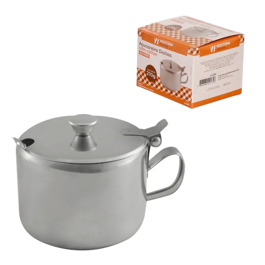 Açucareiro Colher Inox 270g — imagem 2