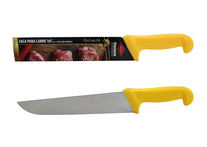 Faca para Carne Cabo Amarelo Premium 10" — imagem 3