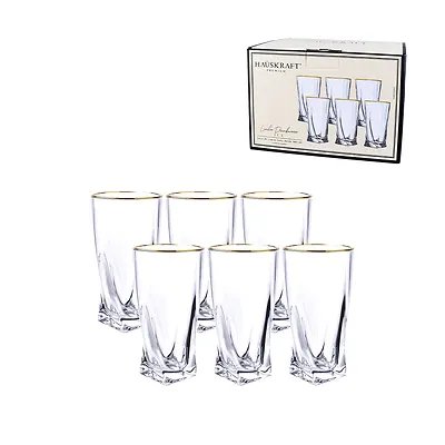 Copo Long Drink Cristal Ice com Borda Dourada 380ml 6 Peças — imagem 4