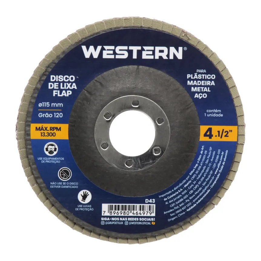 Disco Desbaste Flap 115mm Grão 120 — imagem 3