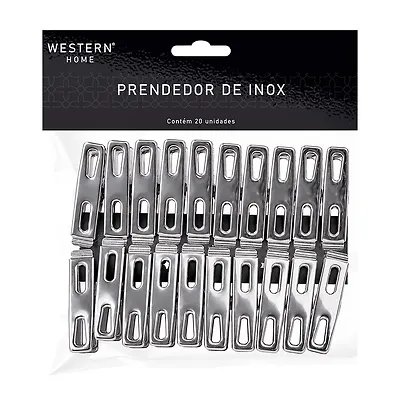 Prendedor Inox 20 Peças — imagem 3