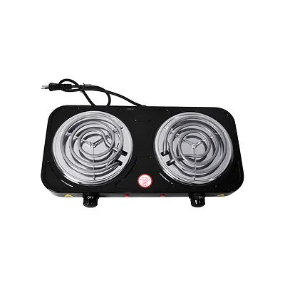Fogão Elétrico Duplo Preto 220V — imagem 2