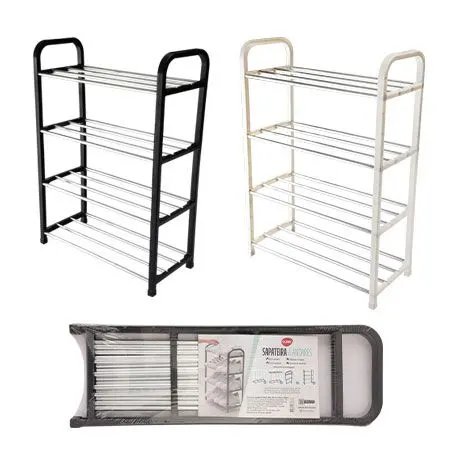Sapateira Plástico Metal 42 cm x 18,8 cm x 58,5 cm (1 un) — imagem 2