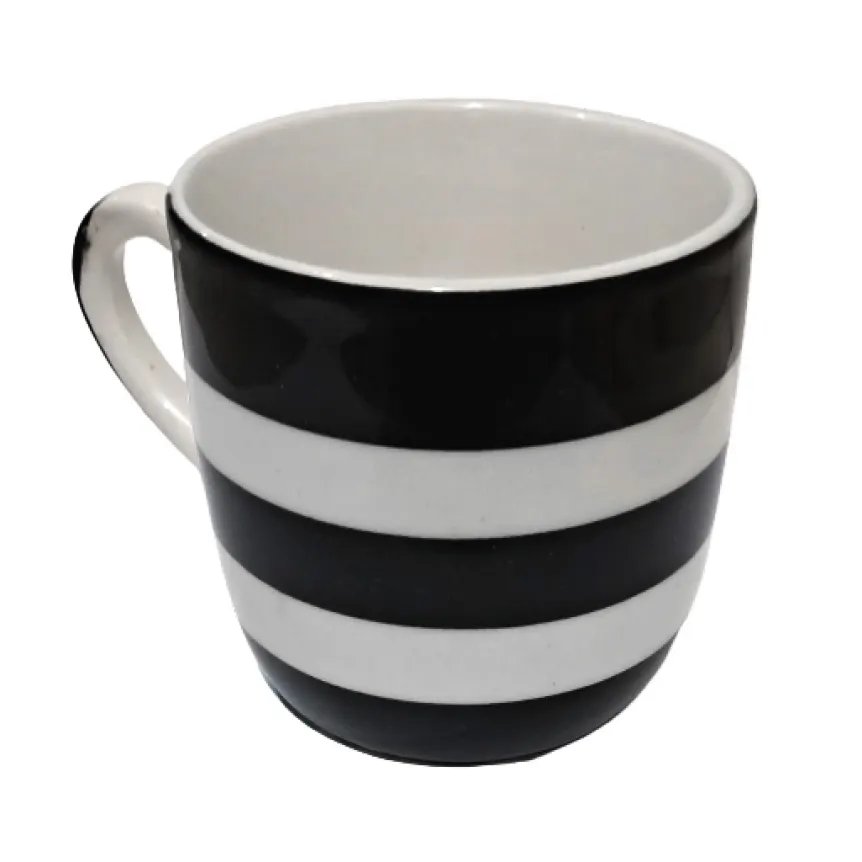 Xícara de Café Faixas Preta 90ml 6 Peças — imagem 2