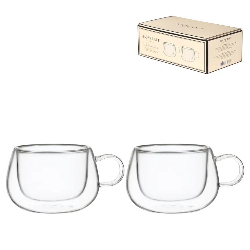 Caneca Parede Dupla Borossilicato Istam 200ml 2 Peças — imagem 3