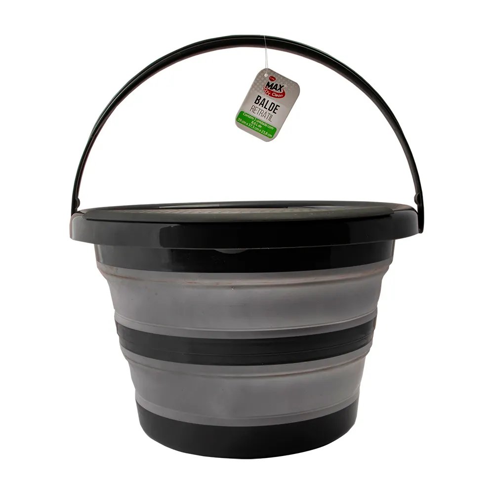 Balde Retratil 8,6 L Plástico Tpr e PP 39 cm x 37,5 cm x 25 cm — imagem 2