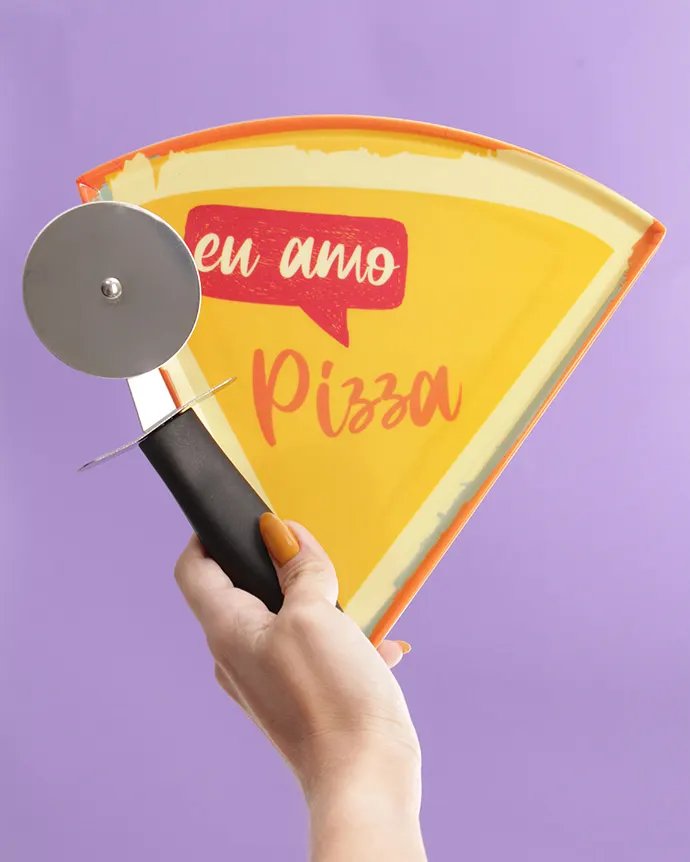 Prato para Pizza Estampado 22cm — imagem 4