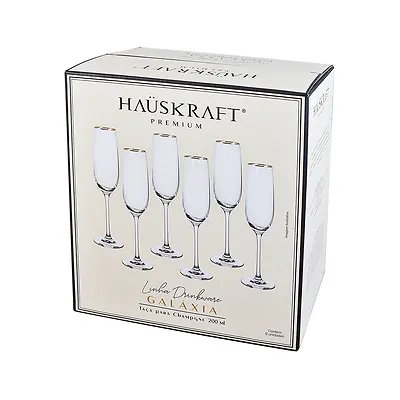 Taça Champagne Cristal Gal Grande 200ml 6 Peças — imagem 2