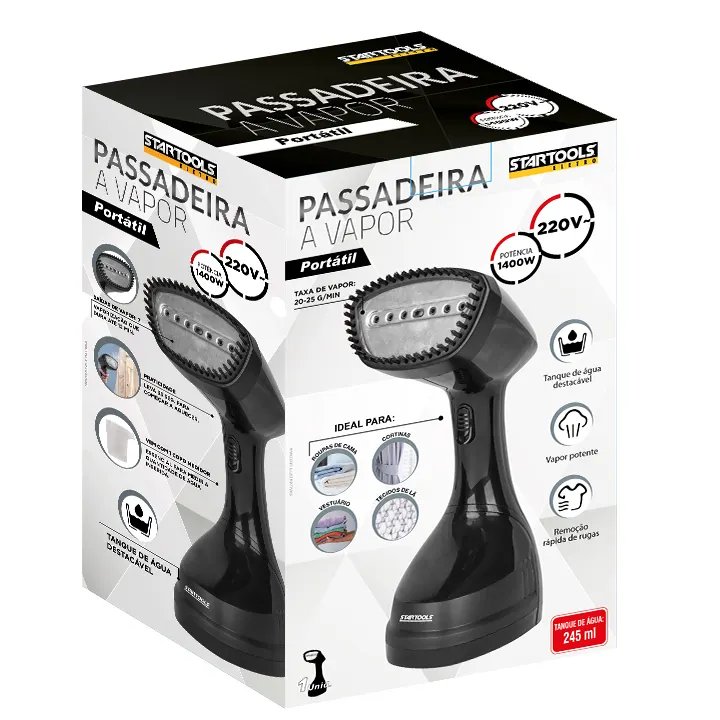 Vaporizador E Ferro de Passar Portátil 220V 1400W — imagem 3