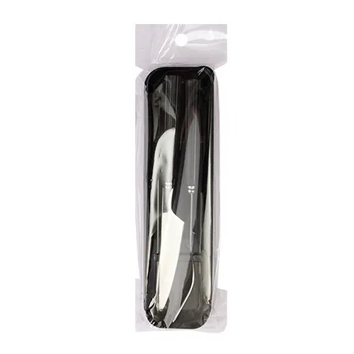 KIT Garfo Faca Plástico PP e Aço INOX 19,3 cm x 2,6 cm x 26,5 cm — imagem 3