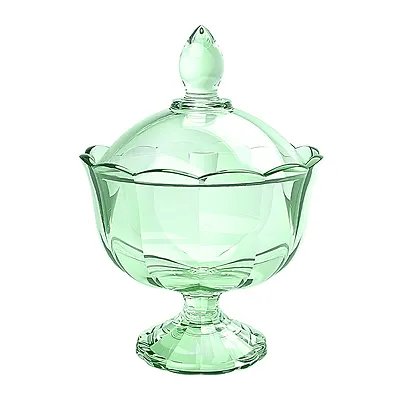 Potiche Decorativo Peac Vidro Verde 17cm — imagem 2