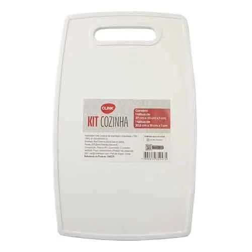 KIT 2 Pçs Tabuas Plástico PP 37 cm x 23 cm x 2 cm — imagem 3