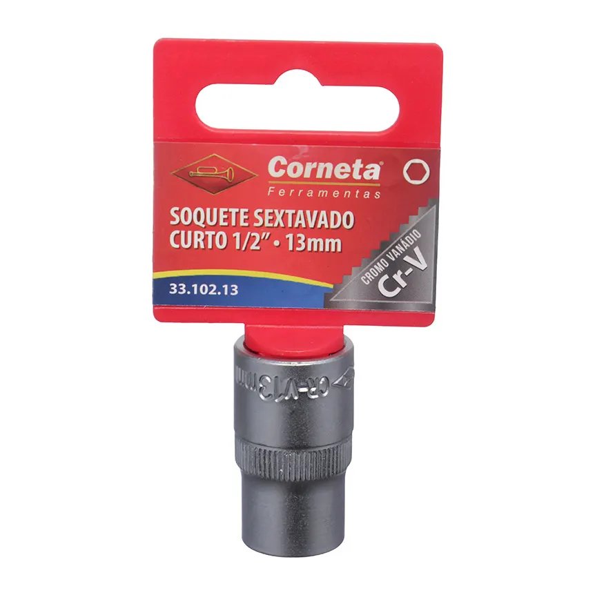 Soquete Sextavado Curto 1/2 13mm — imagem 2