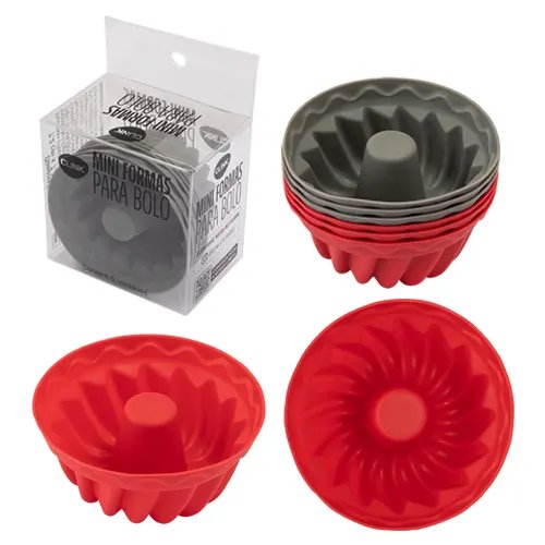 Forma Cupcake KIT 6 Pçs Silicone 7,2 cm x 7,2 cm x 3 cm — imagem 2