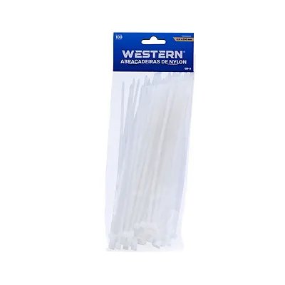 Jogo com 100 Abraçadeiras Branco 3,6x200mm — imagem 2