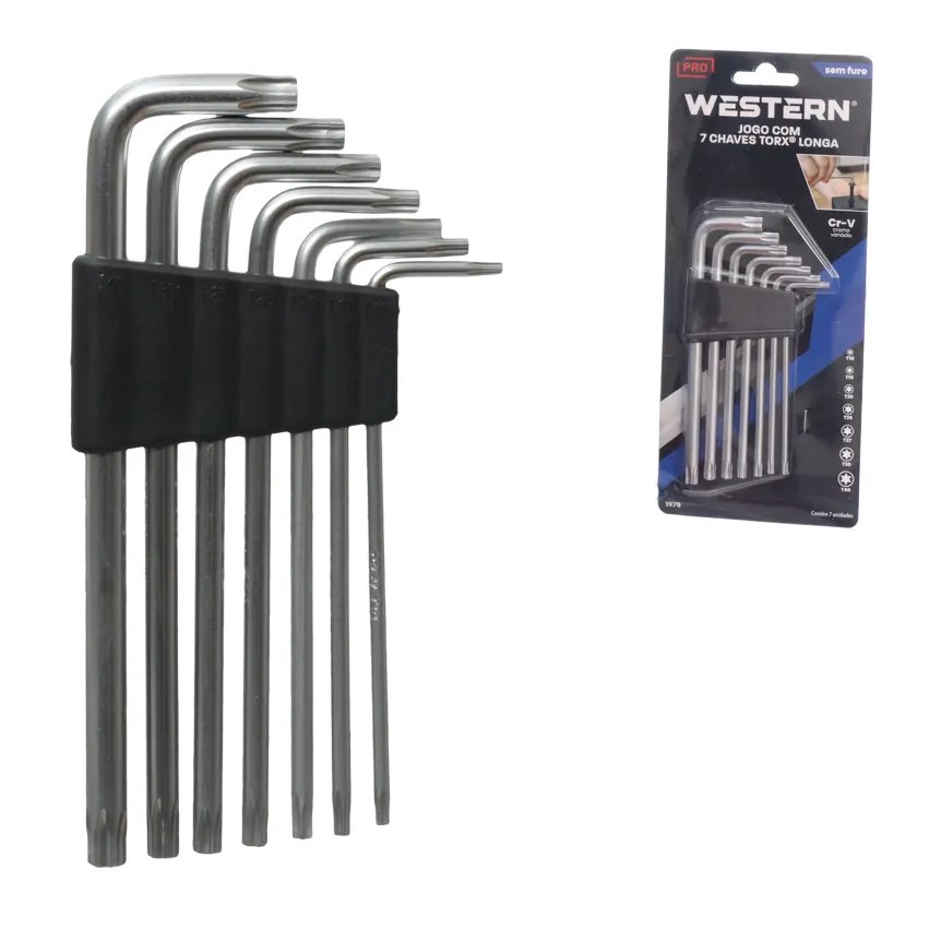 Chave Torx Longa sem Furo 7 Peças — imagem 3