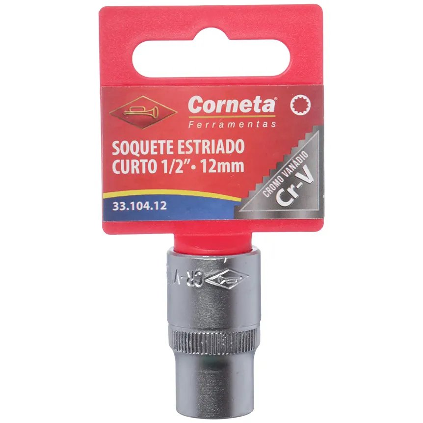 Soquete Estriado Curto 1/2 12mm — imagem 4
