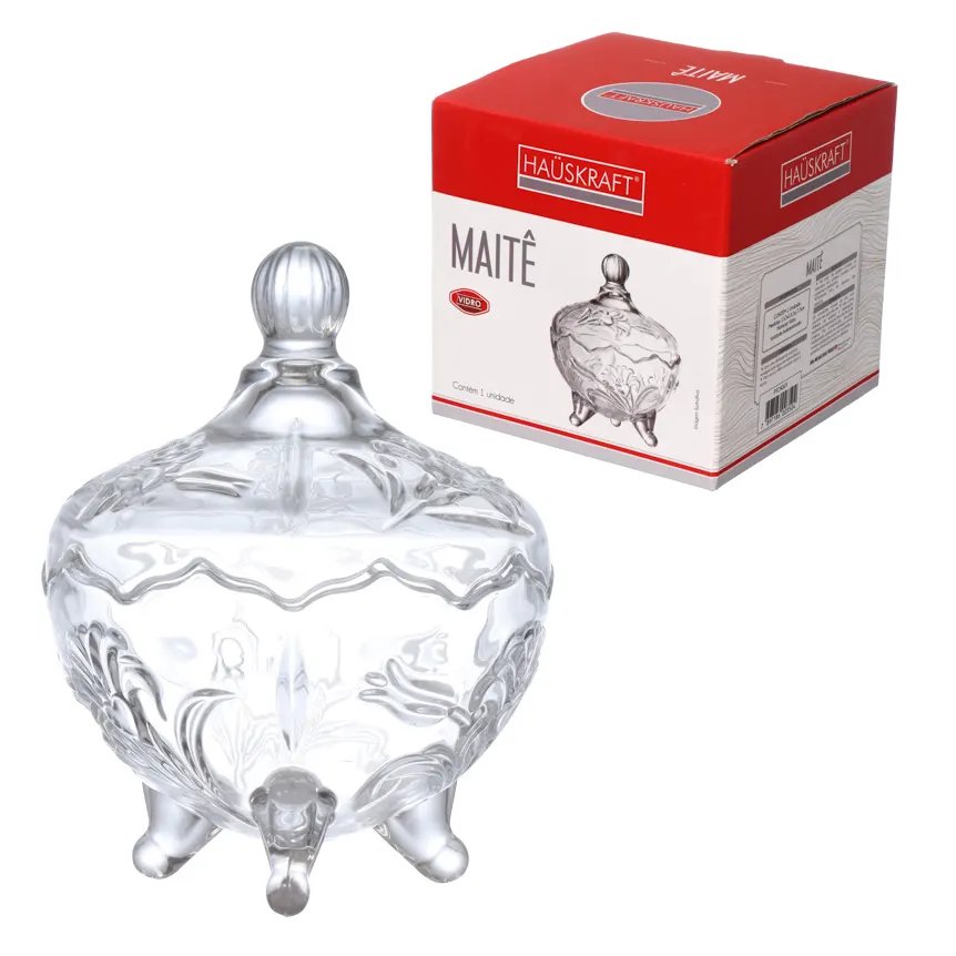 Potiche Decorativo Vidro Maite 17,5cm — imagem 2
