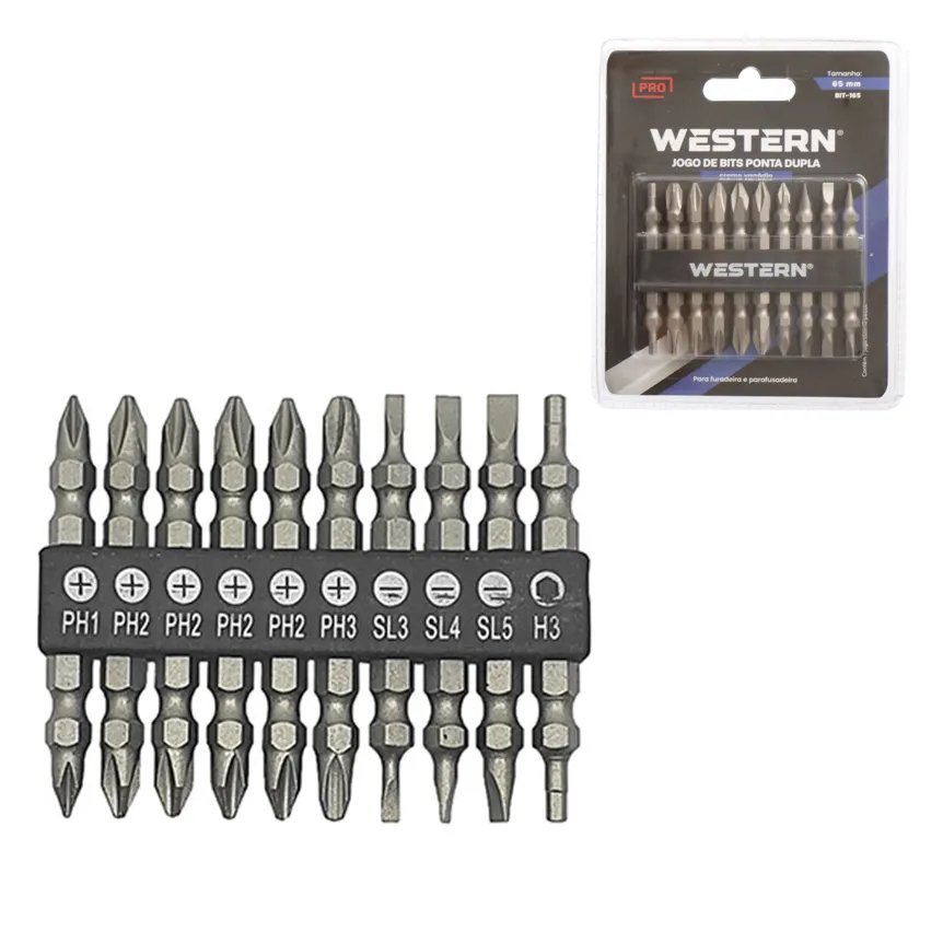 Bits Ponta Dupla 65mm 10 Peças — imagem 2