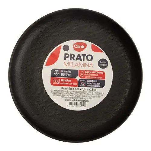 Prato Redondo Raso P Melamina 19,8 cm x 19,8 cm x 2,8 cm — imagem 2