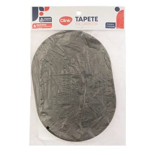 Tapete Escorredor Multiuso Oval Silicone 22,3 cm x 15,8 cm x 0,6 cm — imagem 3