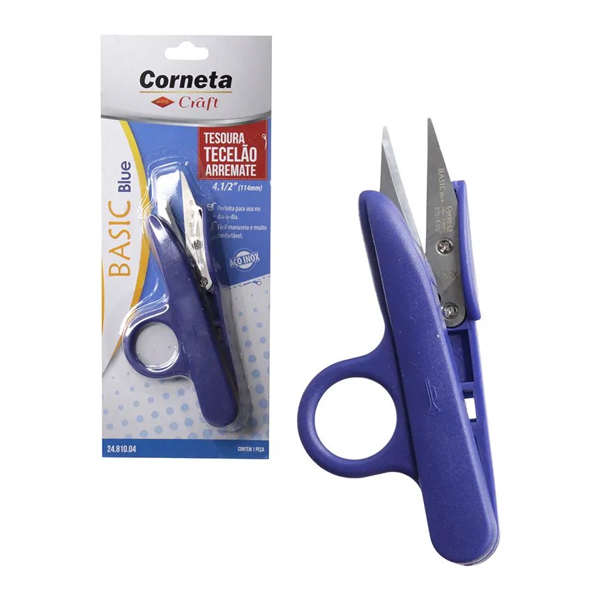 Tesoura Basic Blue Tece 4 1/2" — imagem 2