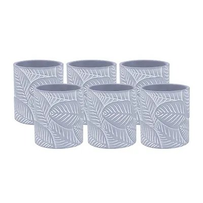 Vaso Cerâmica Cord Cinza 10,5x11,5cm — imagem 5