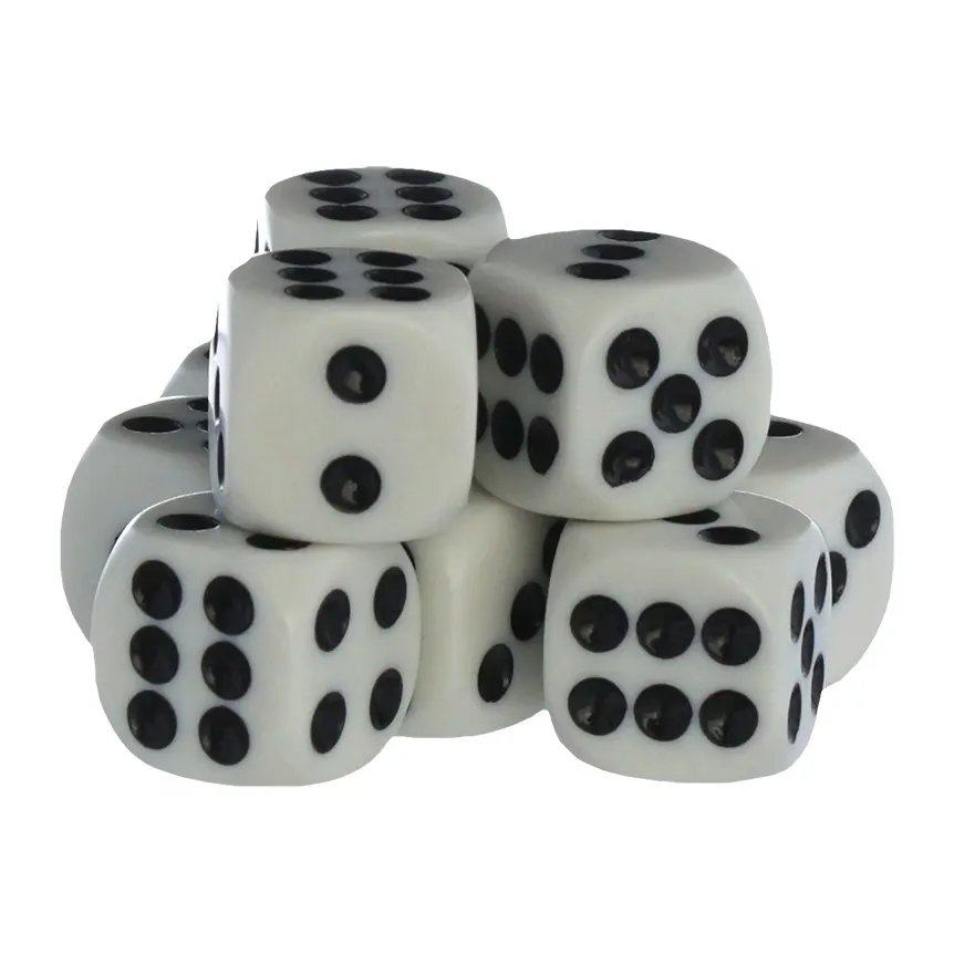 Dados Pote Branco 10 Peças — imagem 4
