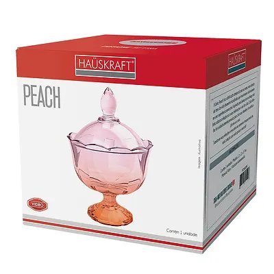 Potiche Decorativo Peac Vidro DC 17cm — imagem 3