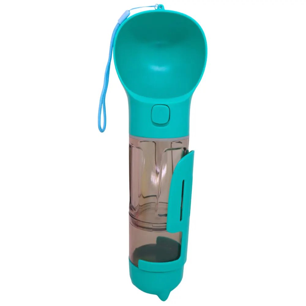 Garrafa Portátil Multiuso para Pets 4 Em 01 9,8X9,8X31cm / 300ml