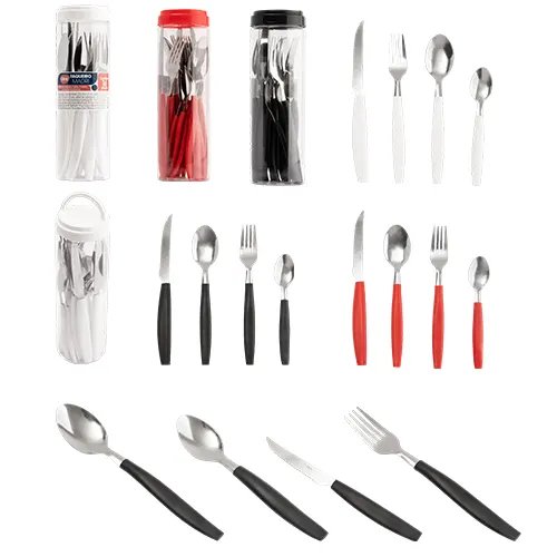 KIT 16 Talheres Aço INOX e Plástico 21,8 cm x 1,6 cm x 0,1 cm