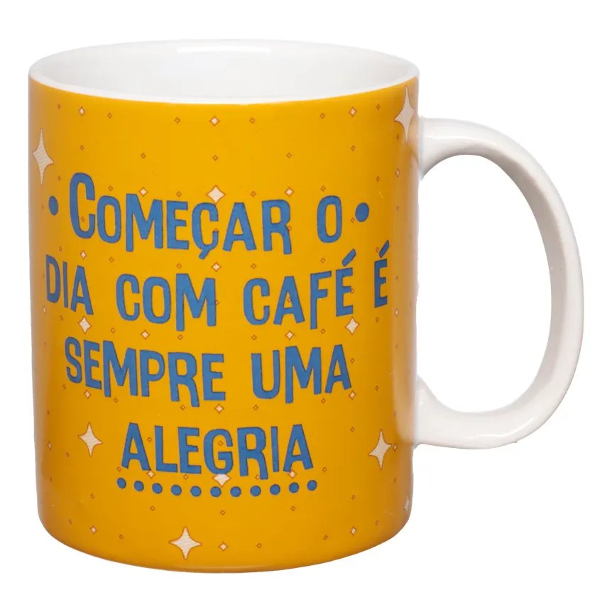 Caneca Humor Felicidade 330ml — imagem 3