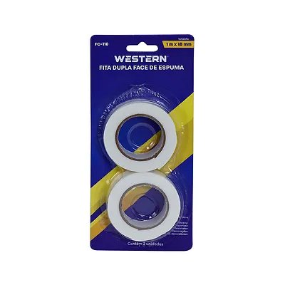 Fita Dupla Face 1m x 18mm 2 Peças — imagem 2