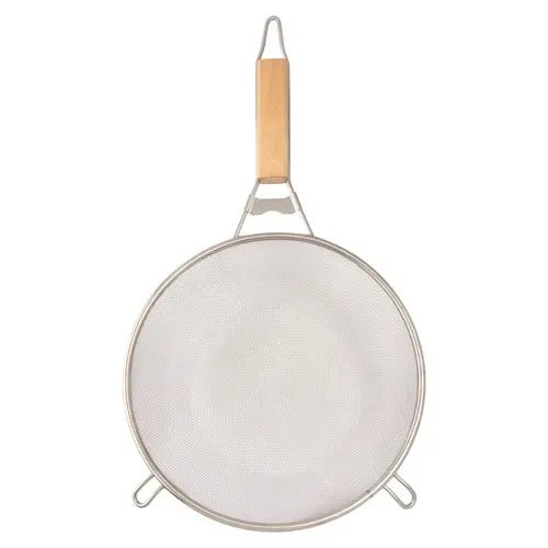 Peneira Aço INOX e Madeira 45 cm x 24 cm x 8 cm — imagem 2