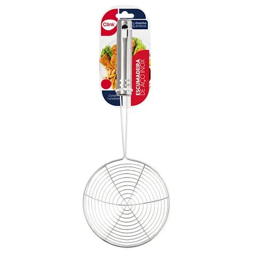 Escumadeira Aço INOX 31 cm x 11,5 cm x 3 cm — imagem 3