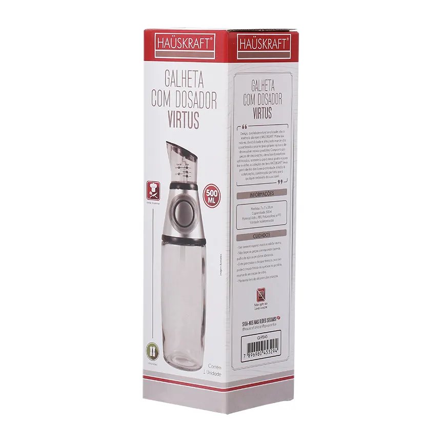 Galheta Vidro Dosador Virtus 500ml — imagem 4