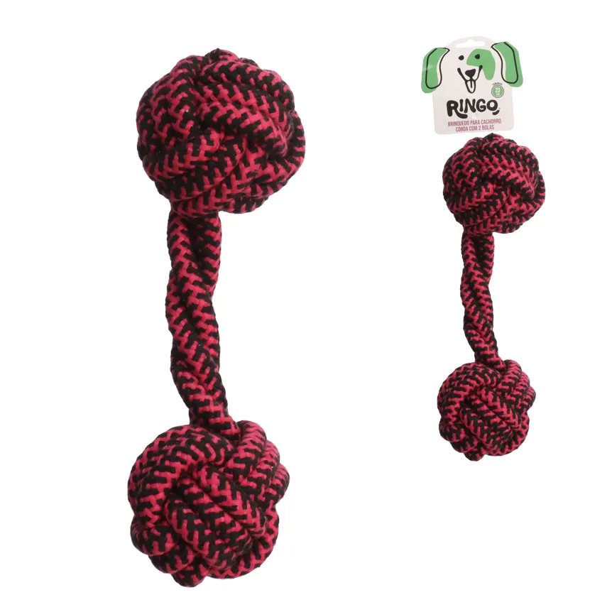 Brinquedo para Cão Corda 2 Bolas 23cm — imagem 2