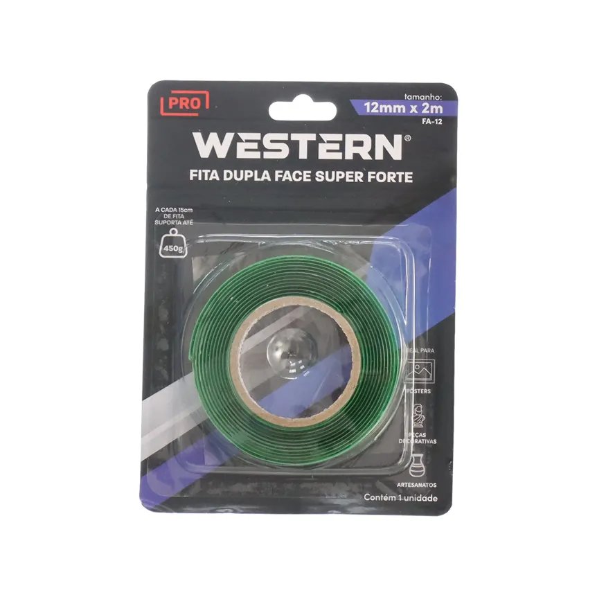Fita Dupla Face Forte 12mm x 2m — imagem 3