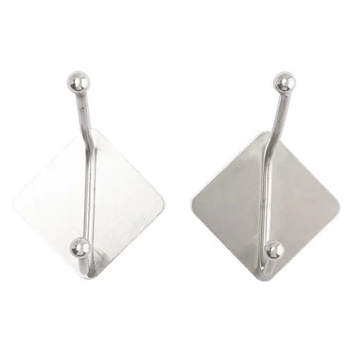 KIT 2 Gancho Duplo Hexagonal 3 Kg Aço INOX 5,5 cm x 7,5 cm x 5 cm — imagem 2
