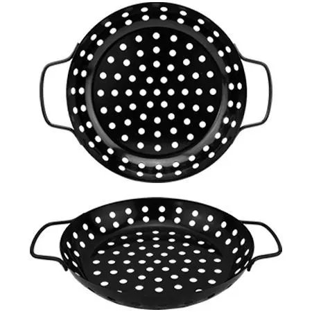 Assadeira Churrasqueira Grill Redondo Metal 31 cm x 24 cm x 4 cm — imagem 2