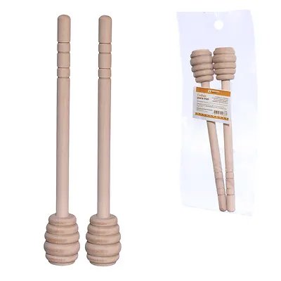 Colher para Mel Madeira 15cm 2 Peças — imagem 4