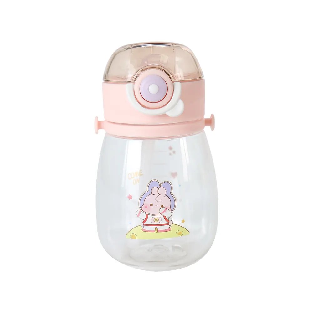 Garrafinha Infantil de Água com Canudo Sortida 8,5X14,9cm / 430ml