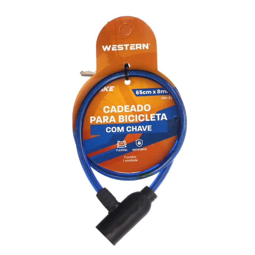 Cadeado Flexível Bike 65cm x 8mm — imagem 4
