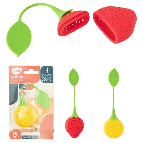 Infusor Chá Fruta Silicone 19 cm x 4,5 cm x 2 cm — imagem 2
