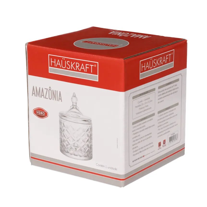 Potiche Decorativo Vidro Amazoni 15,5cm — imagem 2
