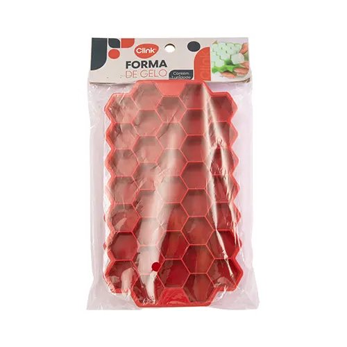 Forma Gelo Hexagono Silicone 20,5 cm x 12 cm x 2,3 cm — imagem 3