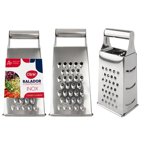 Ralador Multiuso Aço INOX 7 cm x 9 cm x 19 cm — imagem 2